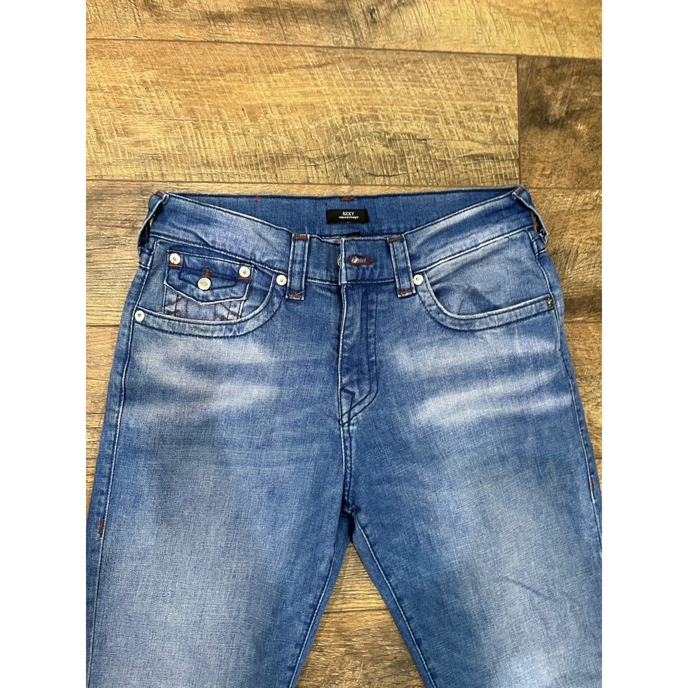NWOT True Religion Ricky Relaxed Straight Blue Jeans 32 *Never Worn Bought New* - Picture 3 of 5